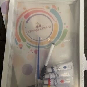 Cherry Cheers Art Set with Paints and Brush